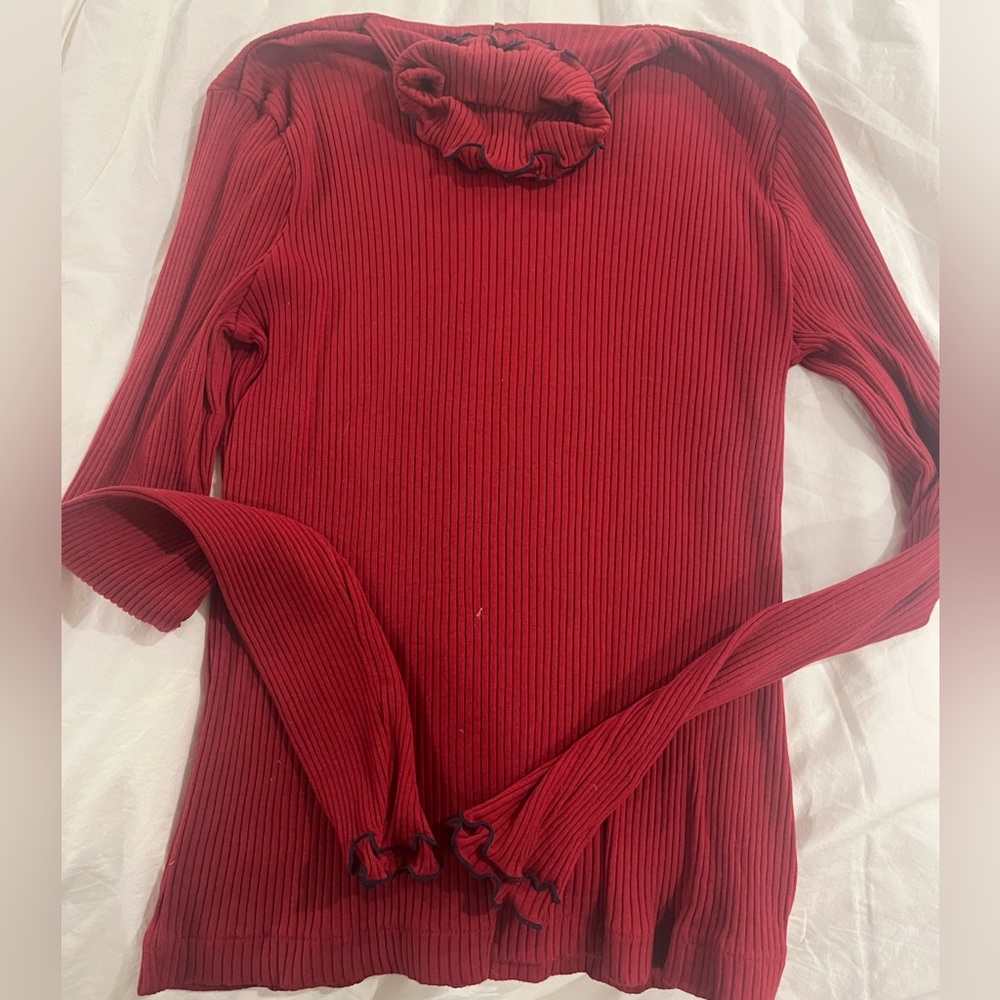 Jcrew Lettuce Hem Turtleneck